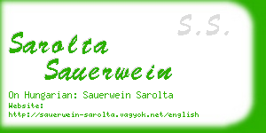 sarolta sauerwein business card